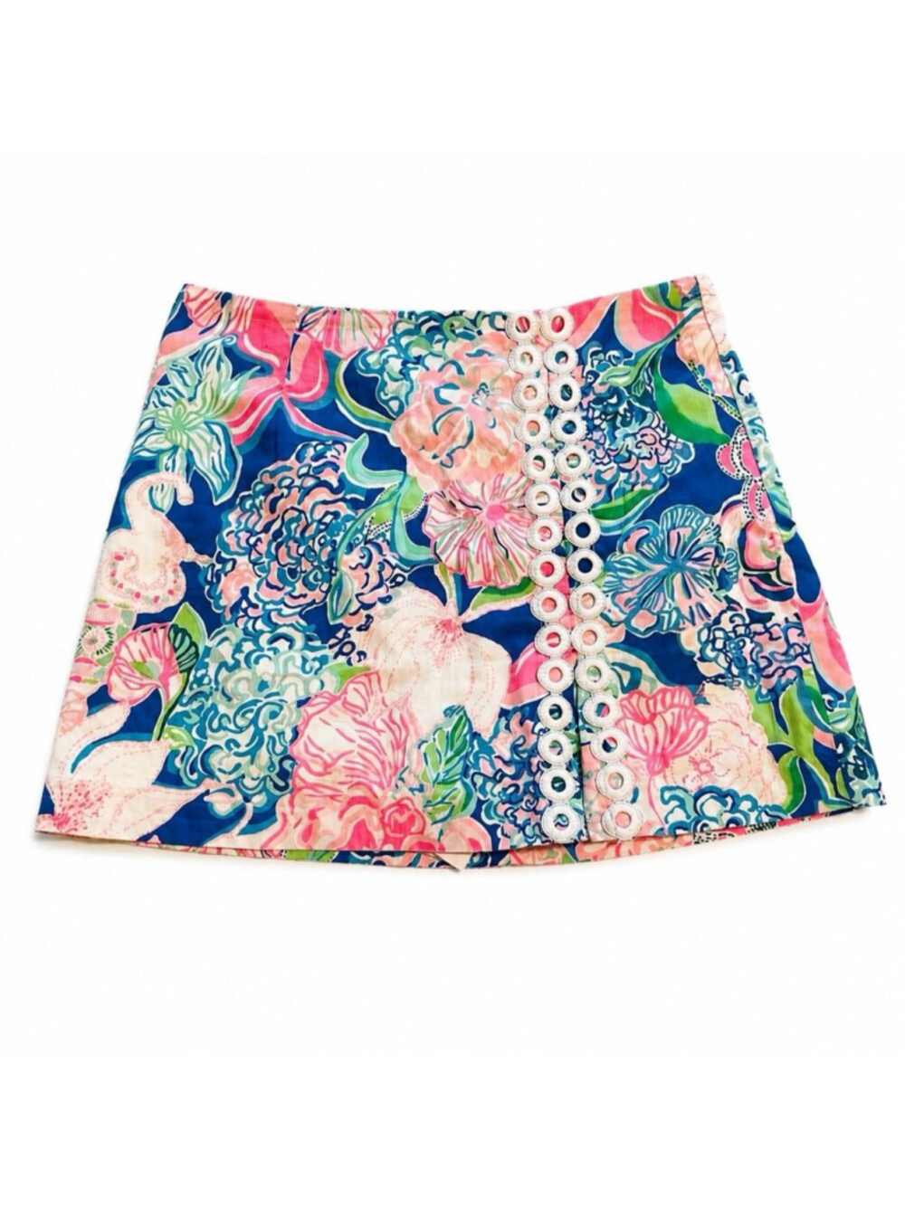 Lilly Pulitzer Tawney Preppy Skort Skirt Shorts Multi Peony For Your Thoughts 10